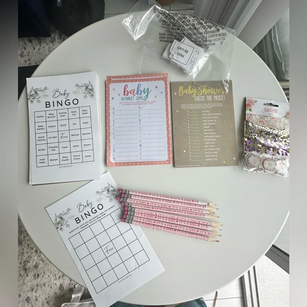 Baby Shower game leftovers